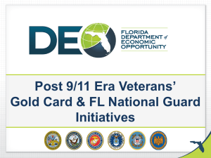Gold Card & FL National Guard Initiatives