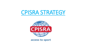 CPISRA Strategy powerpoint final