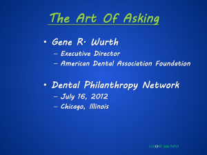 to Gene Wurth`s The Art Of Asking from the July 2012