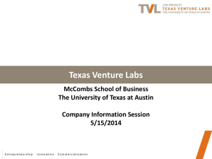Texas Venture Labs - McCombs School of Business