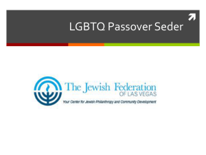 LGBTQ Passover Seder - Amazon Web Services