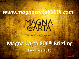 to the briefing pack - Magna Carta 800th Anniversary