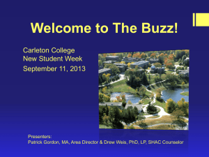 Powerpoint Presentation of The Buzz! 2013