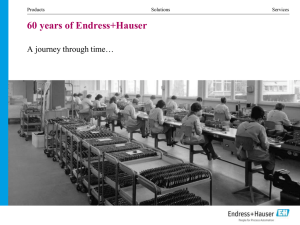 60 years of Endress+Hauser