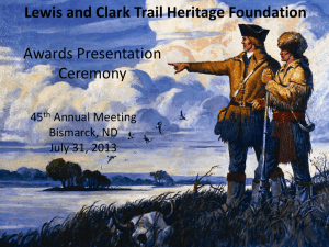 Award PPT 2013 for web - Lewis and Clark Trail Heritage