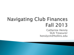 Navigating Club Finances