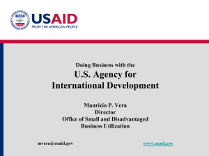 Doing Business with the U.S. Agency for International Development