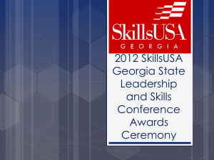 2012 SkillsUSA Georgia State Leadership and Skills Conference