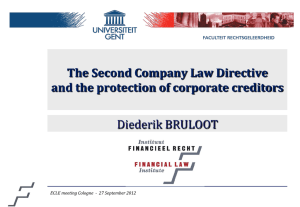 Presentation by Diederik Bruloot, Second Directive