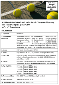 MSN Perak Merdeka Closed Junior Tennis Championships 2014