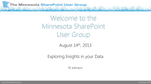 August 2013 MNSPUG - Minnesota SharePoint User Group