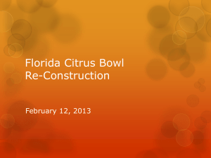Florida Citrus Bowl Re-Construction