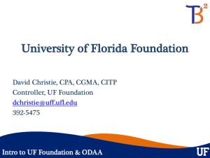Intro to UF Foundation & ODAA