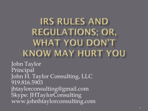 IRS Can Be a 4-Letter Word (If You Don*t Understand The Rules!)