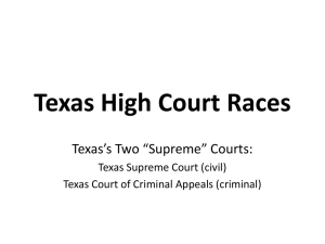 Texas High Court Races