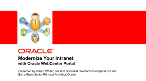 Slide Deck - Oracle APAC Webcasts