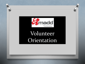Volunteer Orientation