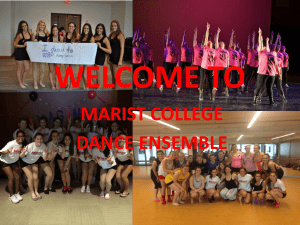 WELCOME BACK - Marist Clubs and Organizations