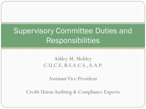 Supervisory Committee 101