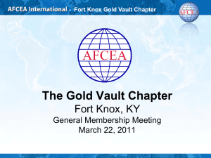 Fort Knox Gold Vault Chapter