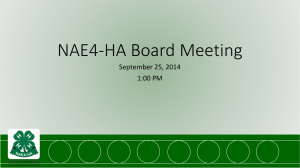 Fall Board Meeting PowerPoint - National Association of Extension 4