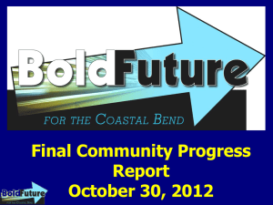 Final Community Progress Report October 30, 2012