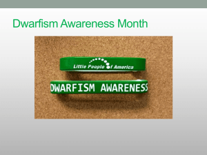 Dwarfism Awareness Month - Little People of America