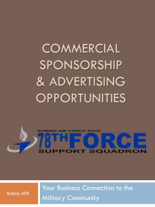 Sponsorship Opportunities - 78th Force Support Squadron, Robins