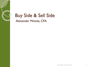 Buy Side Sell Side UNM Lecture 11-19