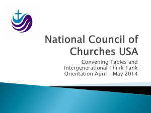 Convening Tables - National Council of Churches