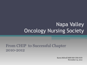 Napa Valley Oncology Nursing Society