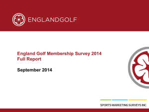 Full Report - England Golf