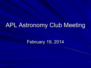 Astro Club February 2014 Meeting