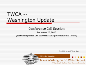 TWCA_DC_Update_20dec2010 - Texas Water Conservation