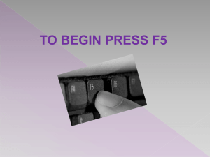 TO BEGIN PRESS F5 Your Library - Blackpool, Fylde and Wyre