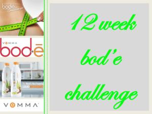 12 week bod`e challenge presentation