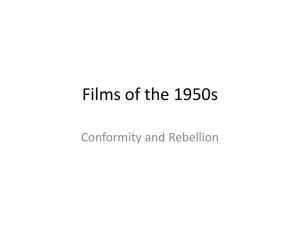 Films of the 1950s: Conformity and Rebellion