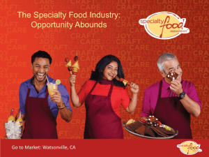 Specialty Food Industry Overview
