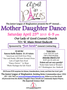 Saturday April 25 th 2015 6-9 pm Our Lady of Good Counsel Church
