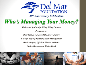 Who`s Managing Your Money?