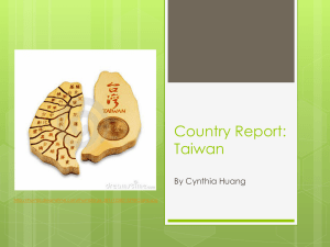 Country Report: Taiwan