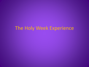 Themes of Holy Week