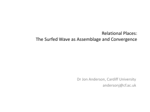 Relational Places: The Surfed Wave as Assemblage and
