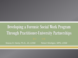 Hardy - National Organization of Forensic Social Work