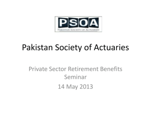 Introduction - Pakistan Society of Actuaries