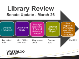 Library Review Update (PowerPoint)