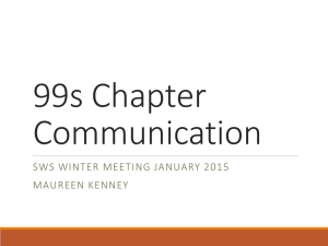 99s Chapter and Section Communication