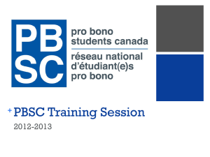 PBSC - Pro Bono Students Canada