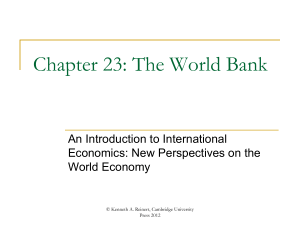 Chapter 23. The World Bank. - An Introduction to International