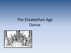 The Elizabethan Age Dance
